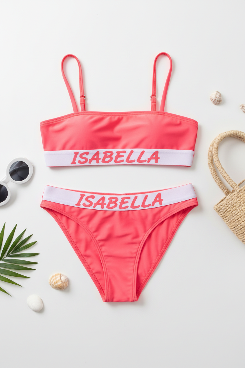 Bikini personalizado con nombre