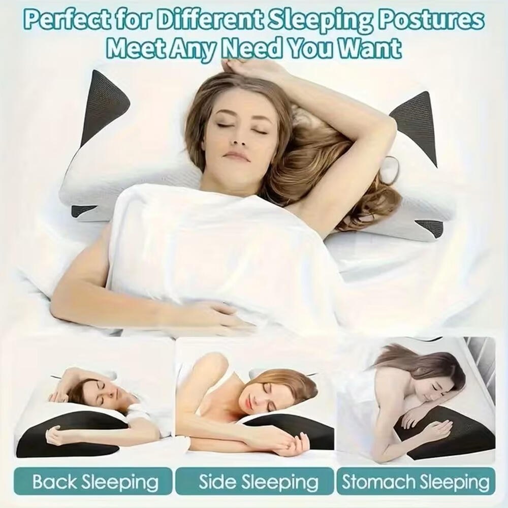 Almohada Cervical Ortopédica  Espuma de Memoria Anti Ronquidos y Ergonómica Cojín Mariposa para Dolor de Cuello y Espalda
