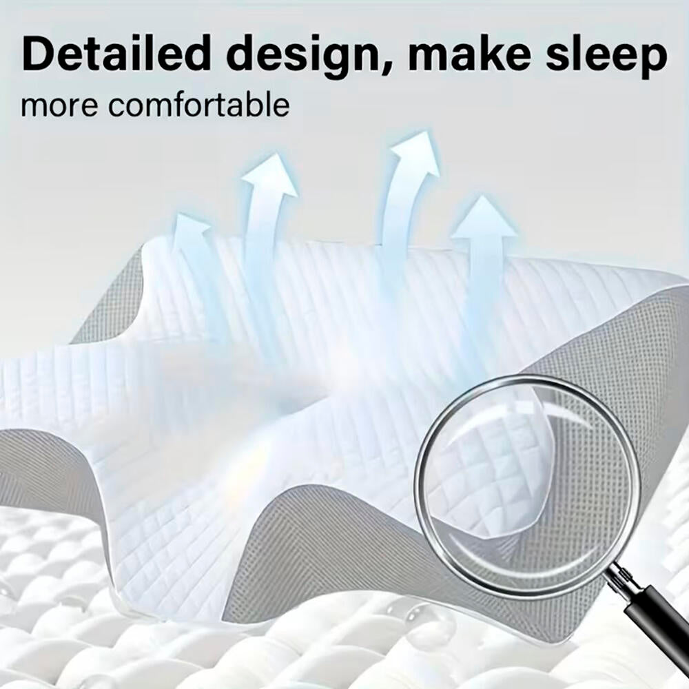 Almohada Cervical Ortopédica  Espuma de Memoria Anti Ronquidos y Ergonómica Cojín Mariposa para Dolor de Cuello y Espalda