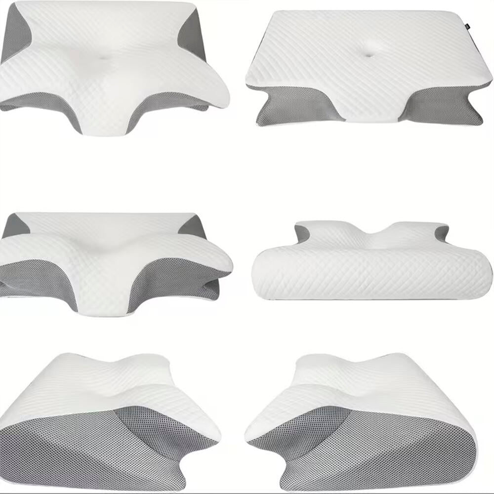 Almohada Cervical Ortopédica  Espuma de Memoria Anti Ronquidos y Ergonómica Cojín Mariposa para Dolor de Cuello y Espalda