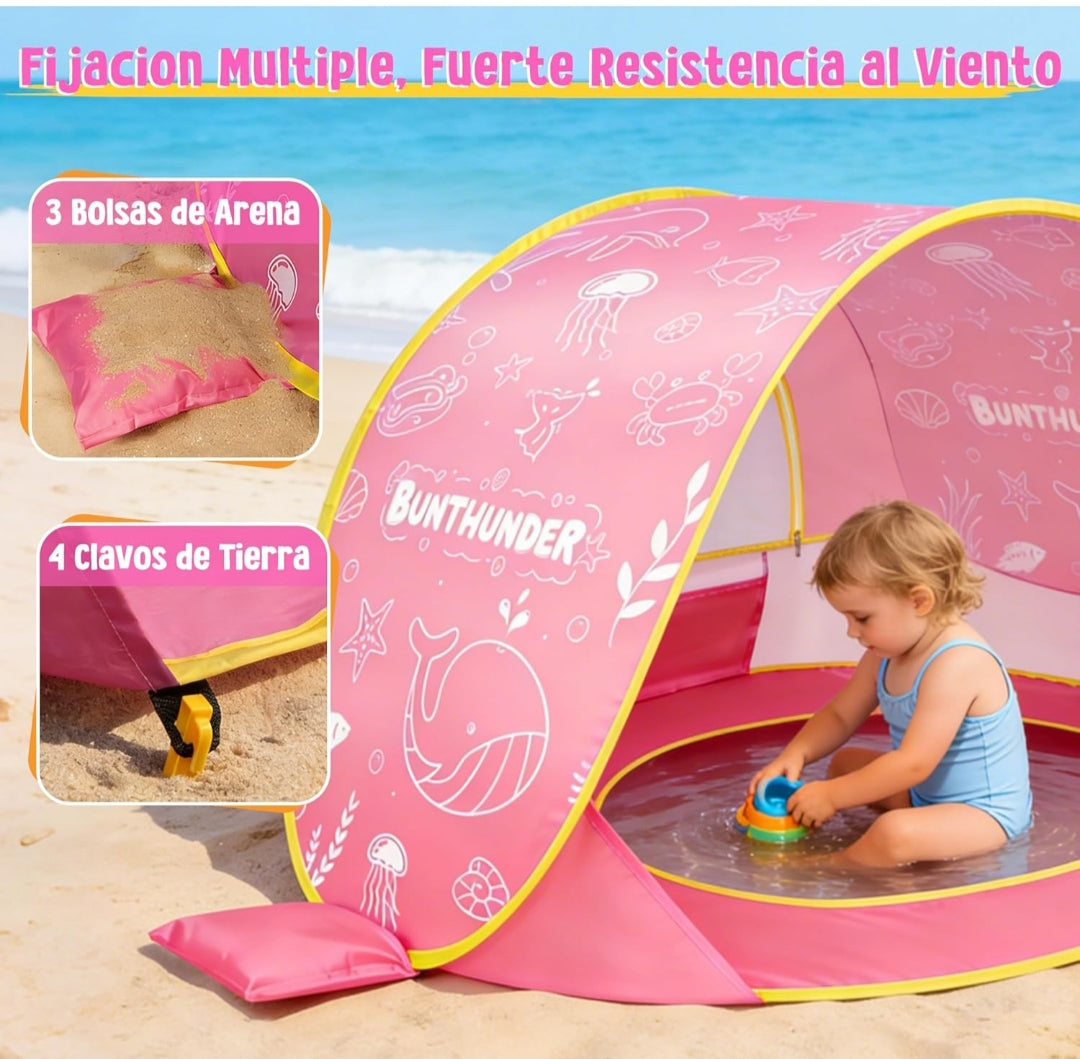 Carpa para playa. Para bebés