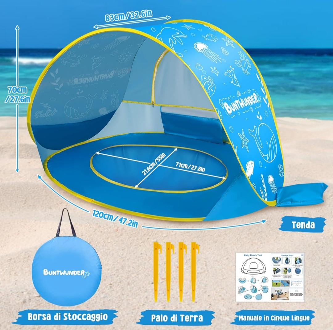 Carpa para playa. Para bebés