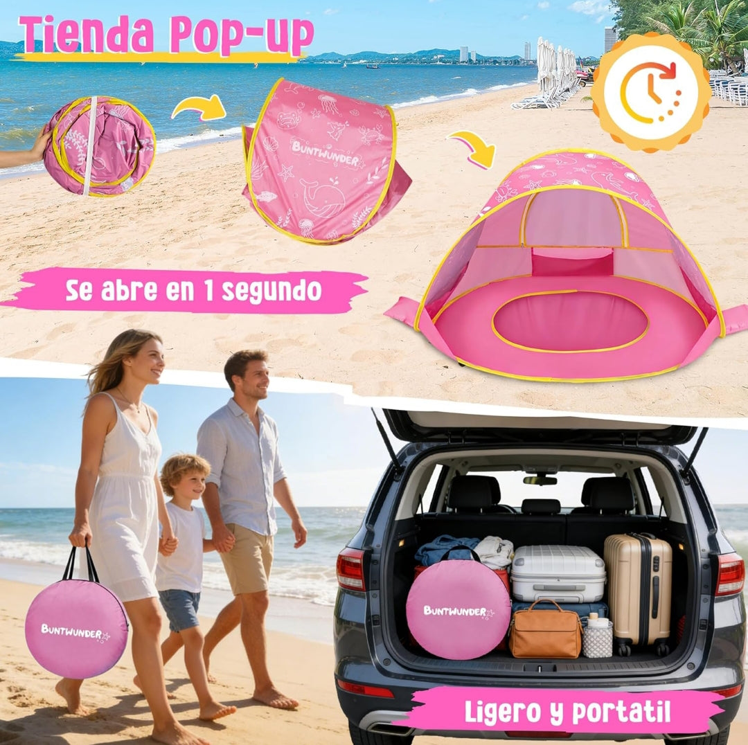 Carpa para playa. Para bebés