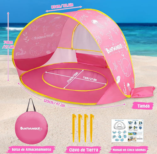 Carpa para playa. Para bebés